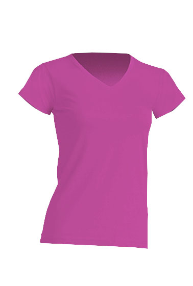 REGULAR LADY COMFORT V-NECK fucsia